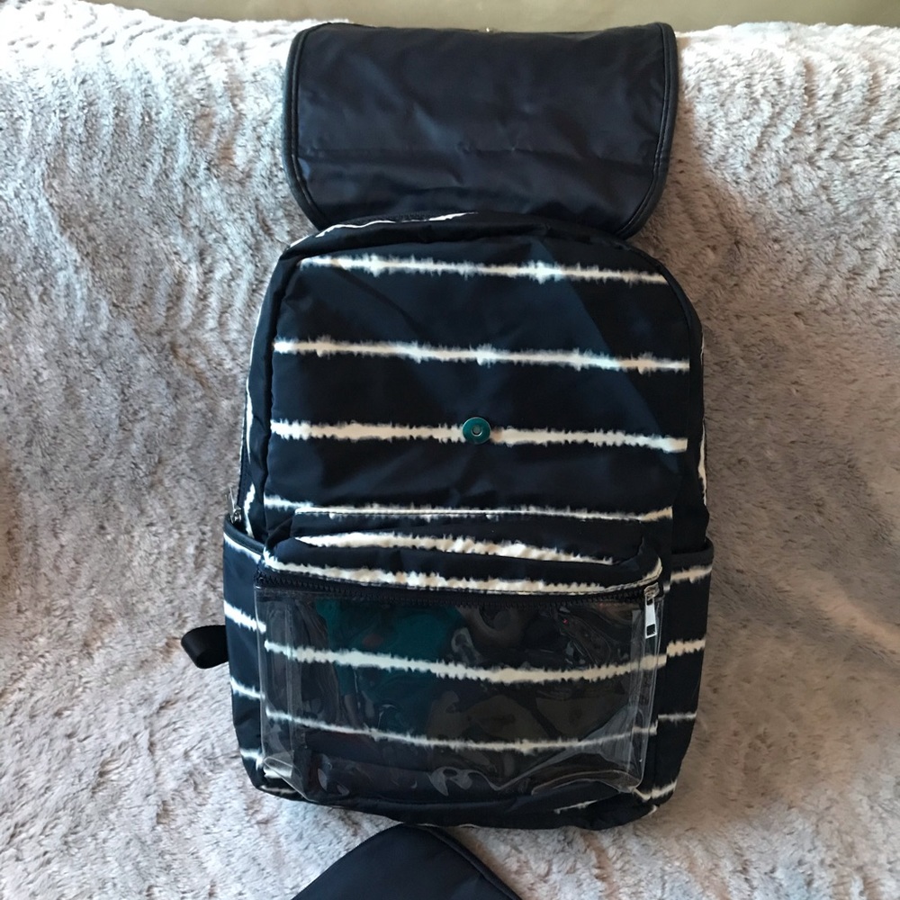 Flap Backpack w/ Vinyl Front Pocket - Picture 7 of 10